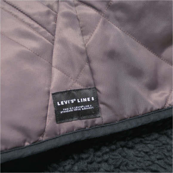 LEVI'S Line 8 Reversible Teddy Sherpa Jacket Size XL - Picture 6 of 10